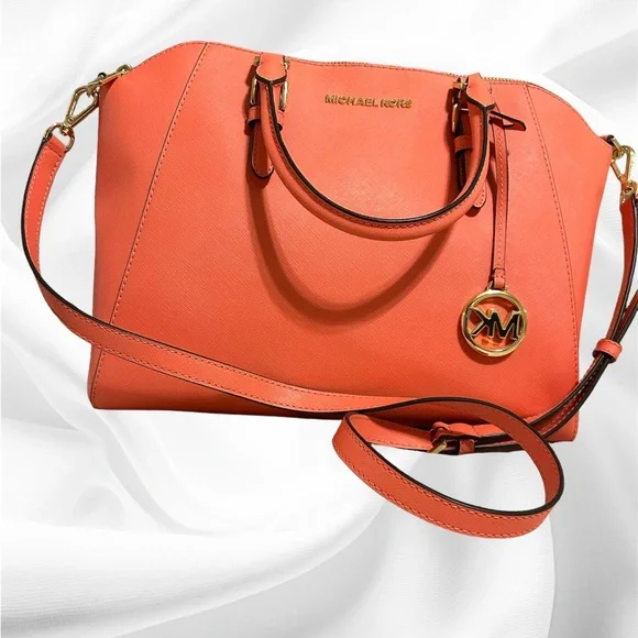 Michael kors pourse jet set travel pink grapefruit new - Picture 2 of 4